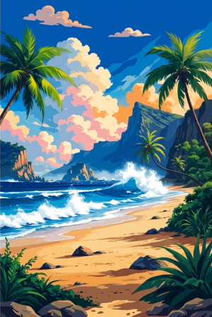 Peisaj tropical de coastă – BG26-0568